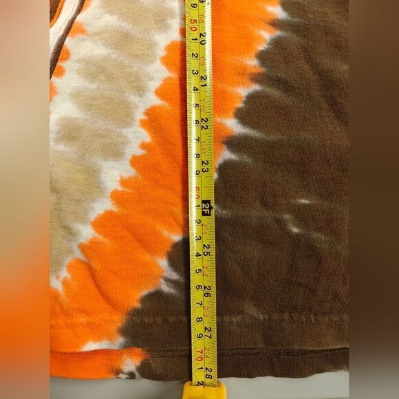 Vintage 90s Cleveland Browns Tie Dye Double Sided VTG Shirt Mens L Made In USA - Picture 4 of 6